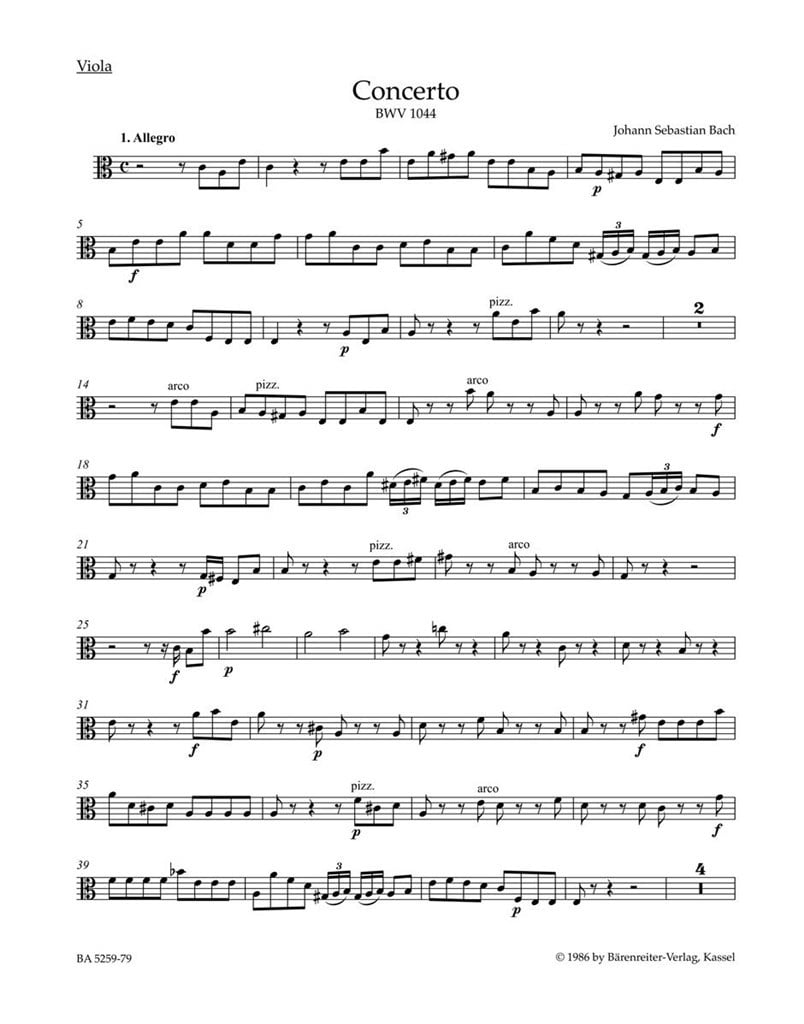 Concerto in A minor BWV 1044